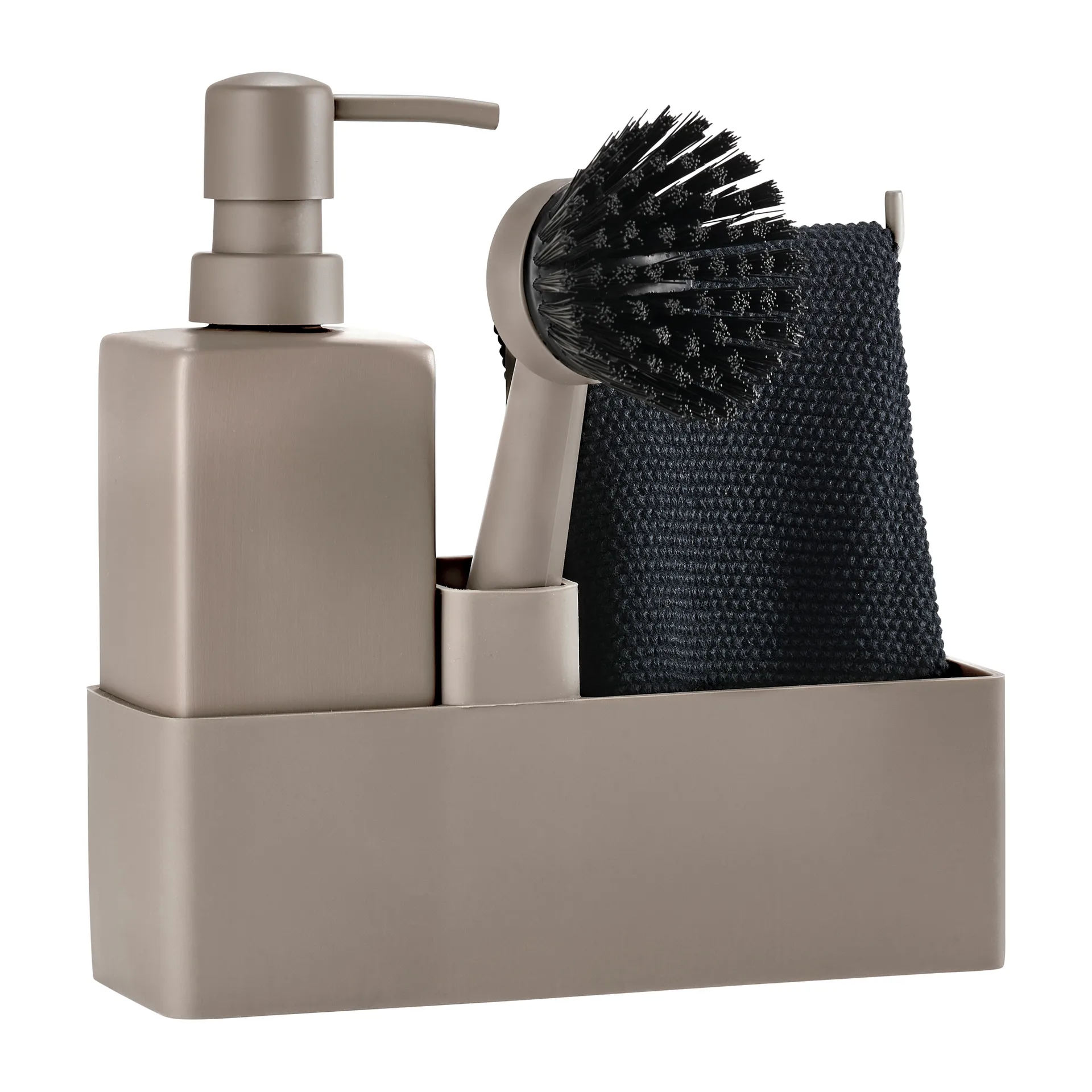 Zone Denmark dish set with dishcloth, Taupe Zone Denmark