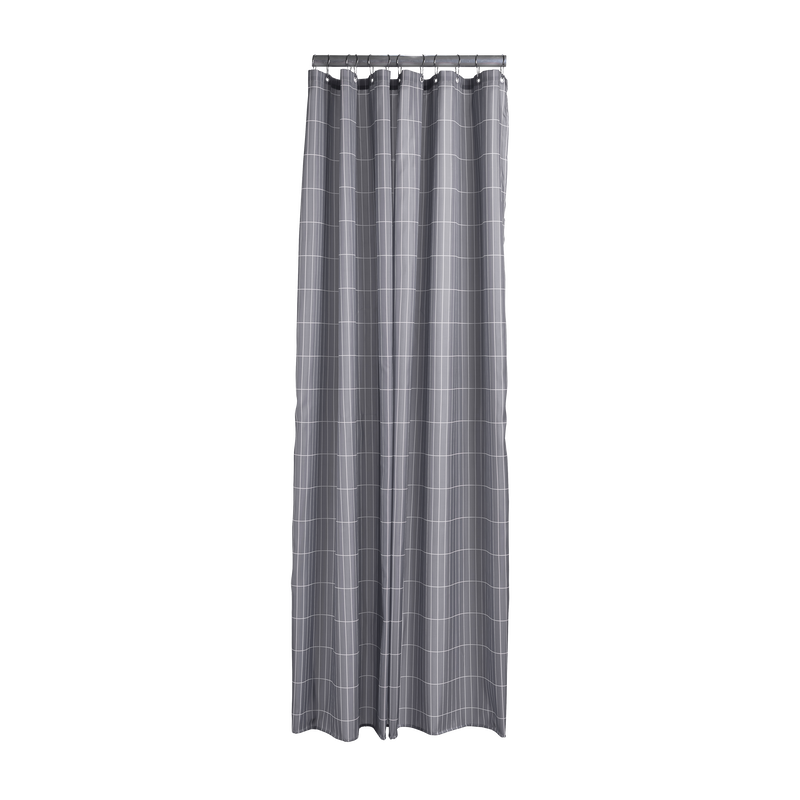 Zone Denmark Zone Denmark shower curtain 180x200 cm Slate grey tiles