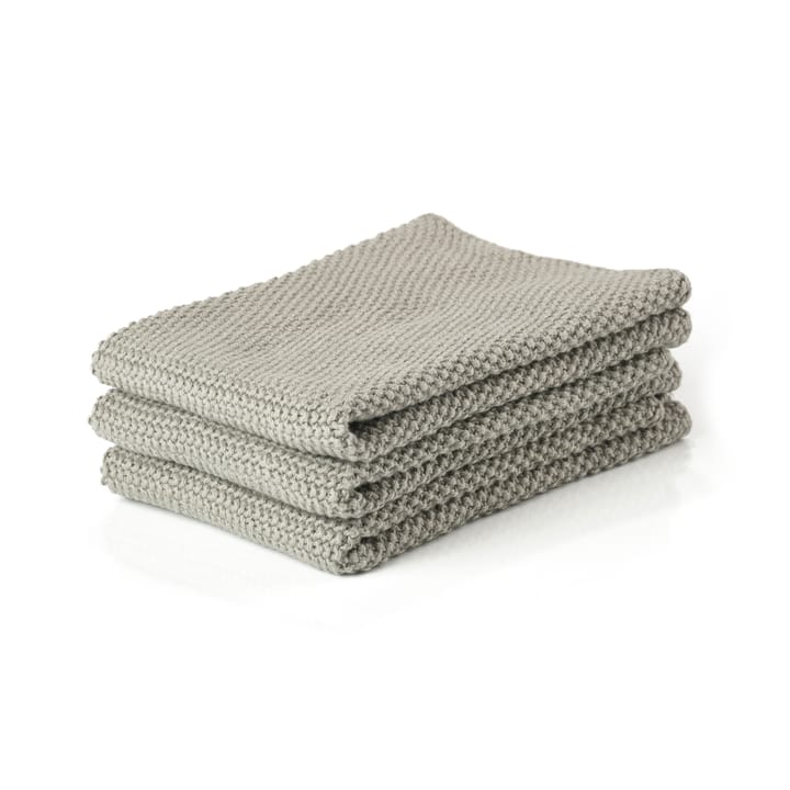 Zone dishcloth 3-pack - Mud - Zone Denmark