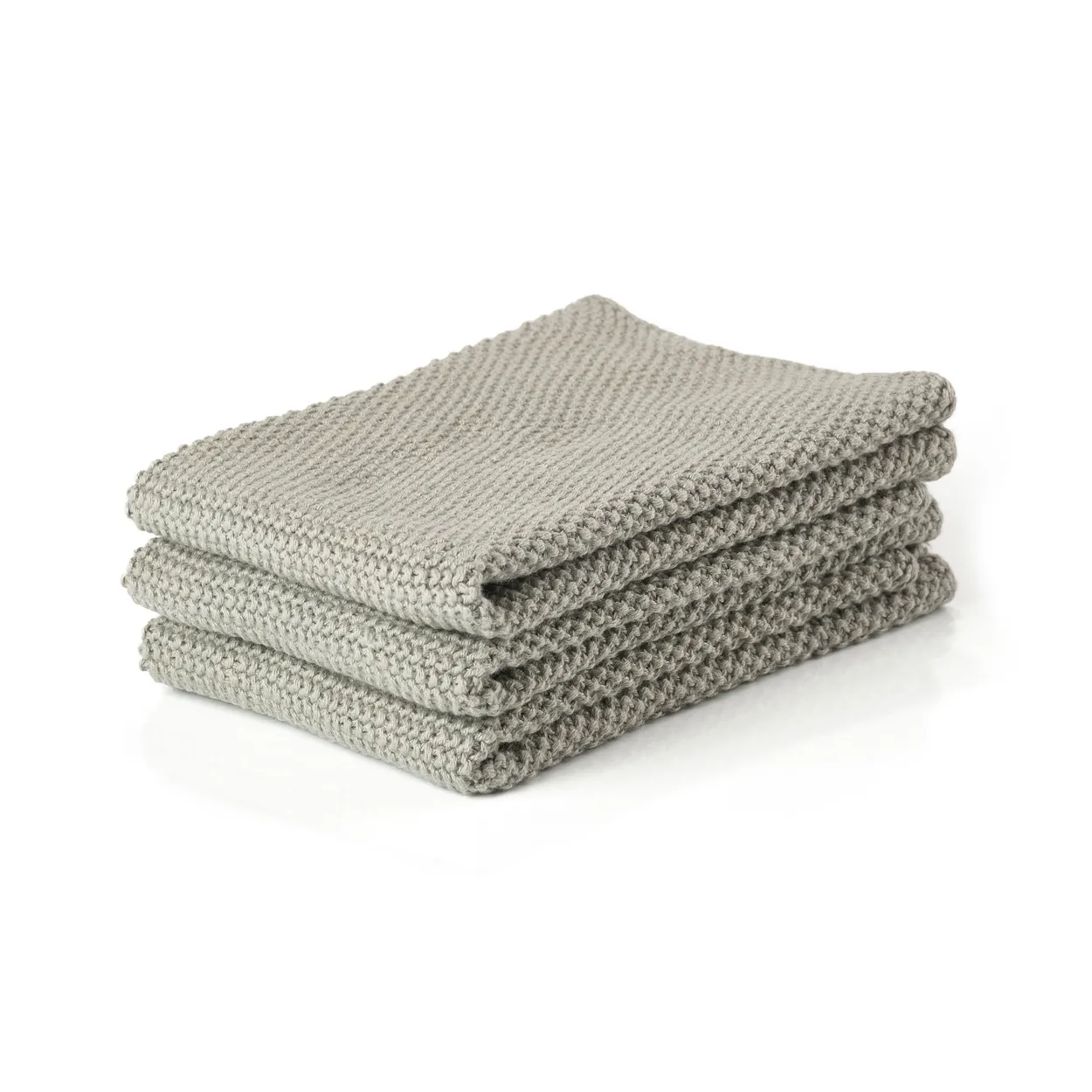 Zone Denmark Zone dishcloth 3-pack Mud | Scandinavian Design | Dishcloths & brushes | Beige