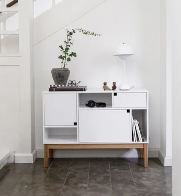 Citti 6x3 cabinet - White. stand in oak matt lacquered - Zweed