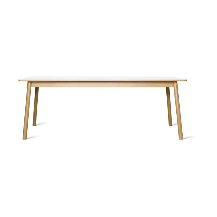 Dino 200 dining table - White. oak stand. new - Zweed