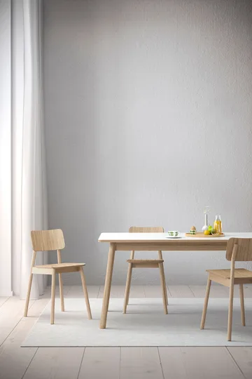 Dino 200 dining table - White. oak stand. new - Zweed