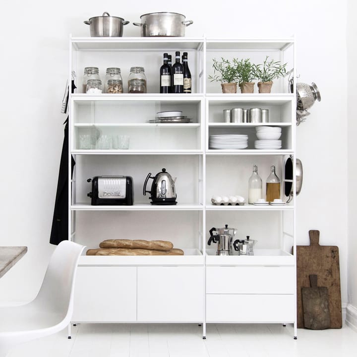 Molto 560 cabinet - modul, White. incl. white metal frame Zweed
