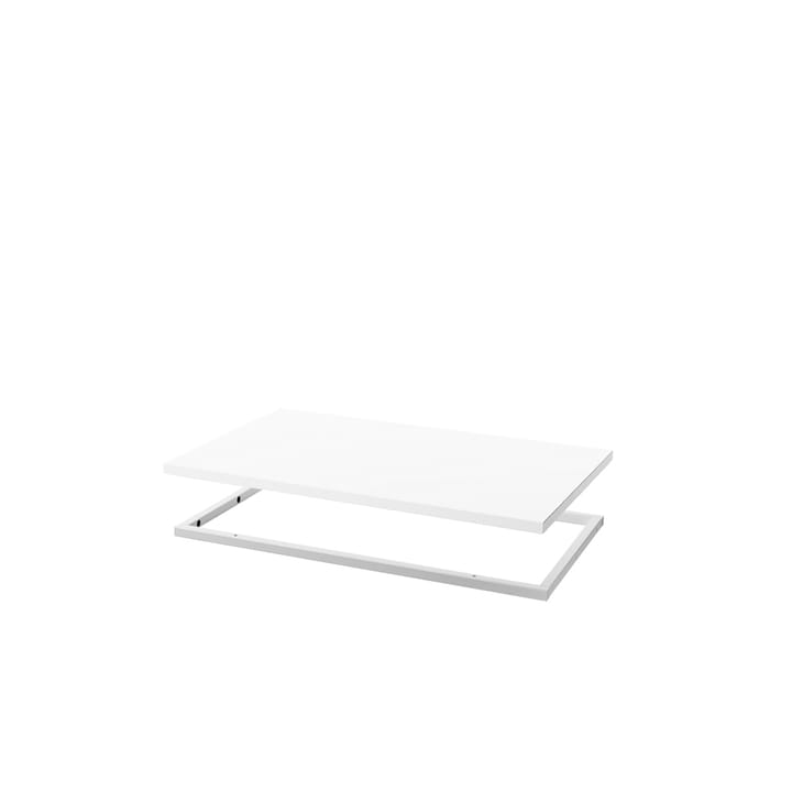 Molto 560 shelf - White, incl. white metal frame - Zweed