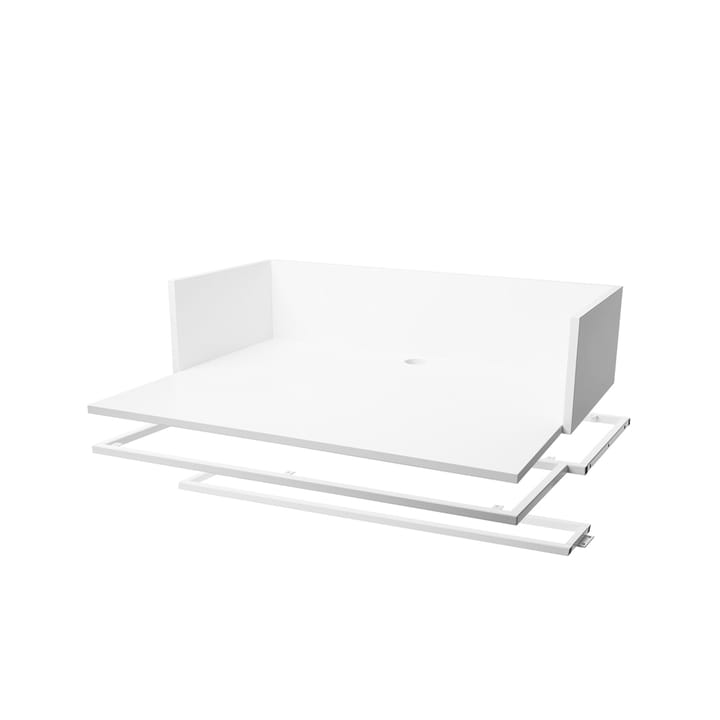 Molto desk module 840 - White, incl. white metal frames - Zweed