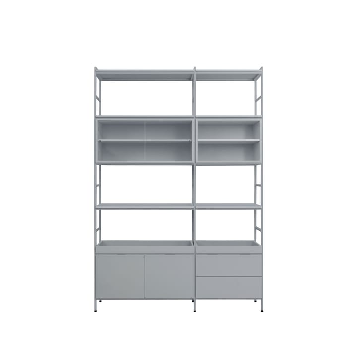Molto High shelving system - Grey, 2 sections - Zweed