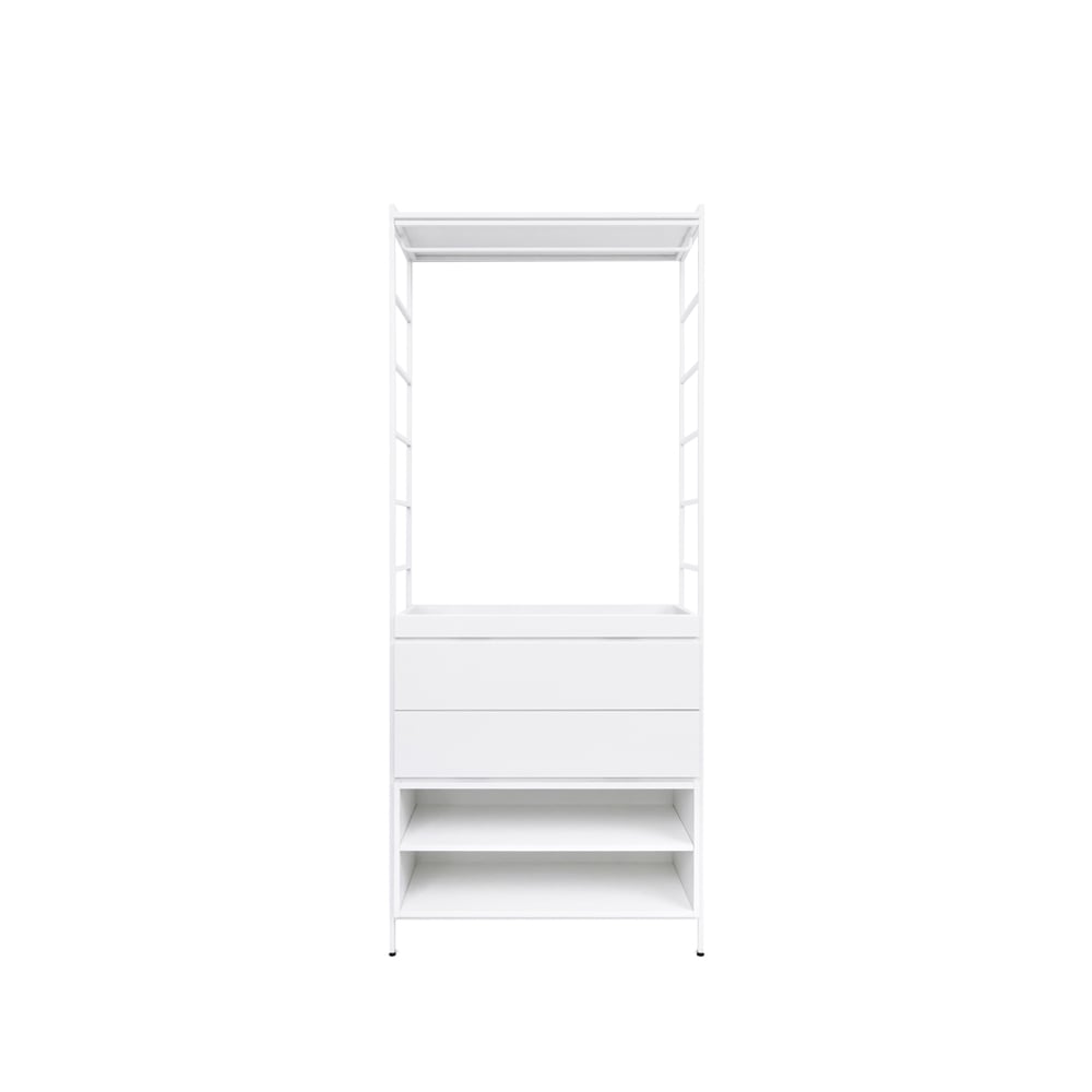Zweed Molto High shelving system White, 1 section | Scandinavian Design | Shelves & shelving systems | White