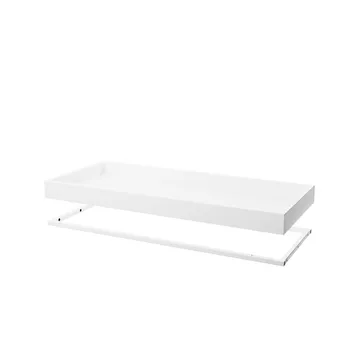 Molto wooden shelf 840 - White, incl. white metal frame - Zweed