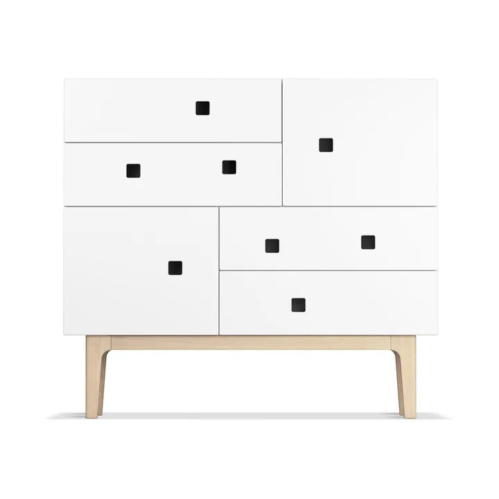 Peep B1 dresser - White, white-pigmented oak - Zweed