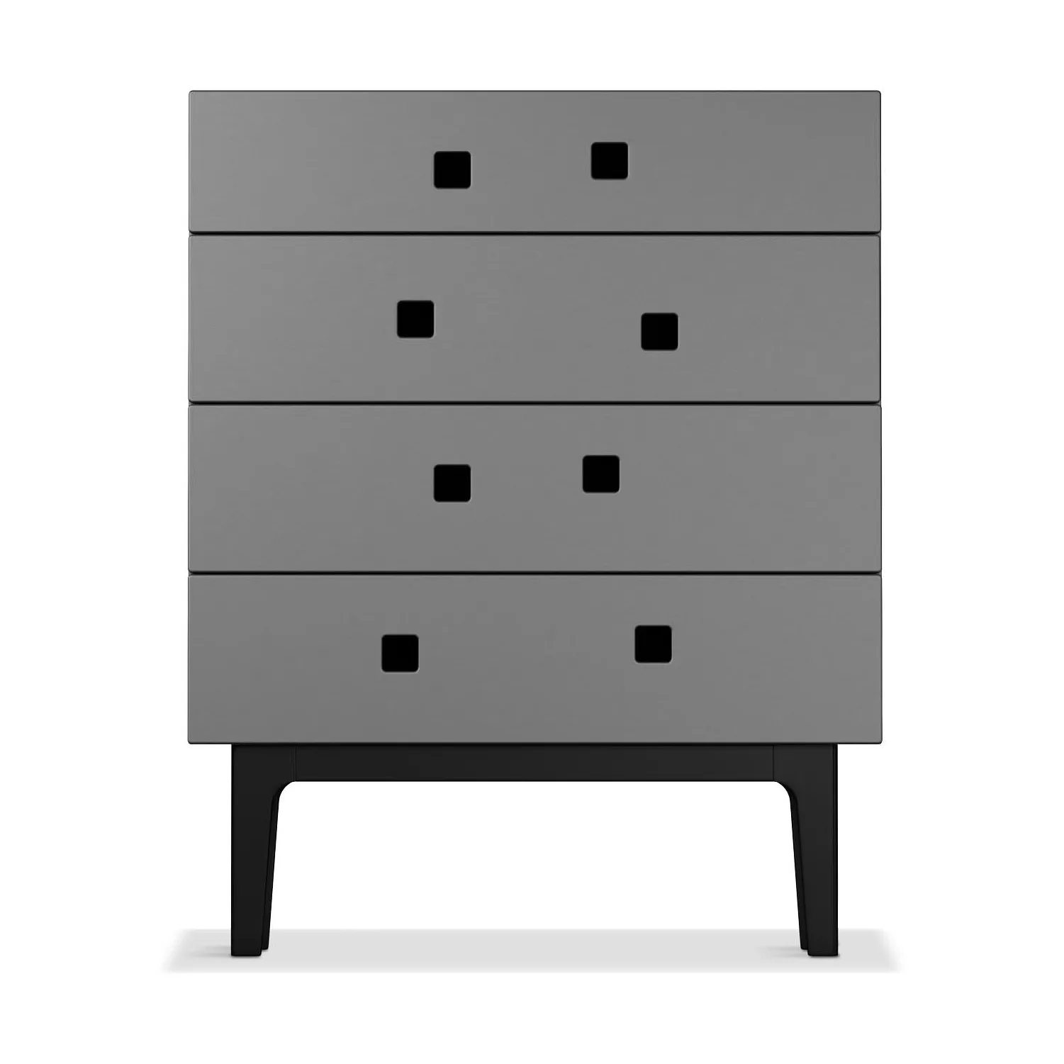 Peep B3 dresser, Slate grey, black lacquer Zweed