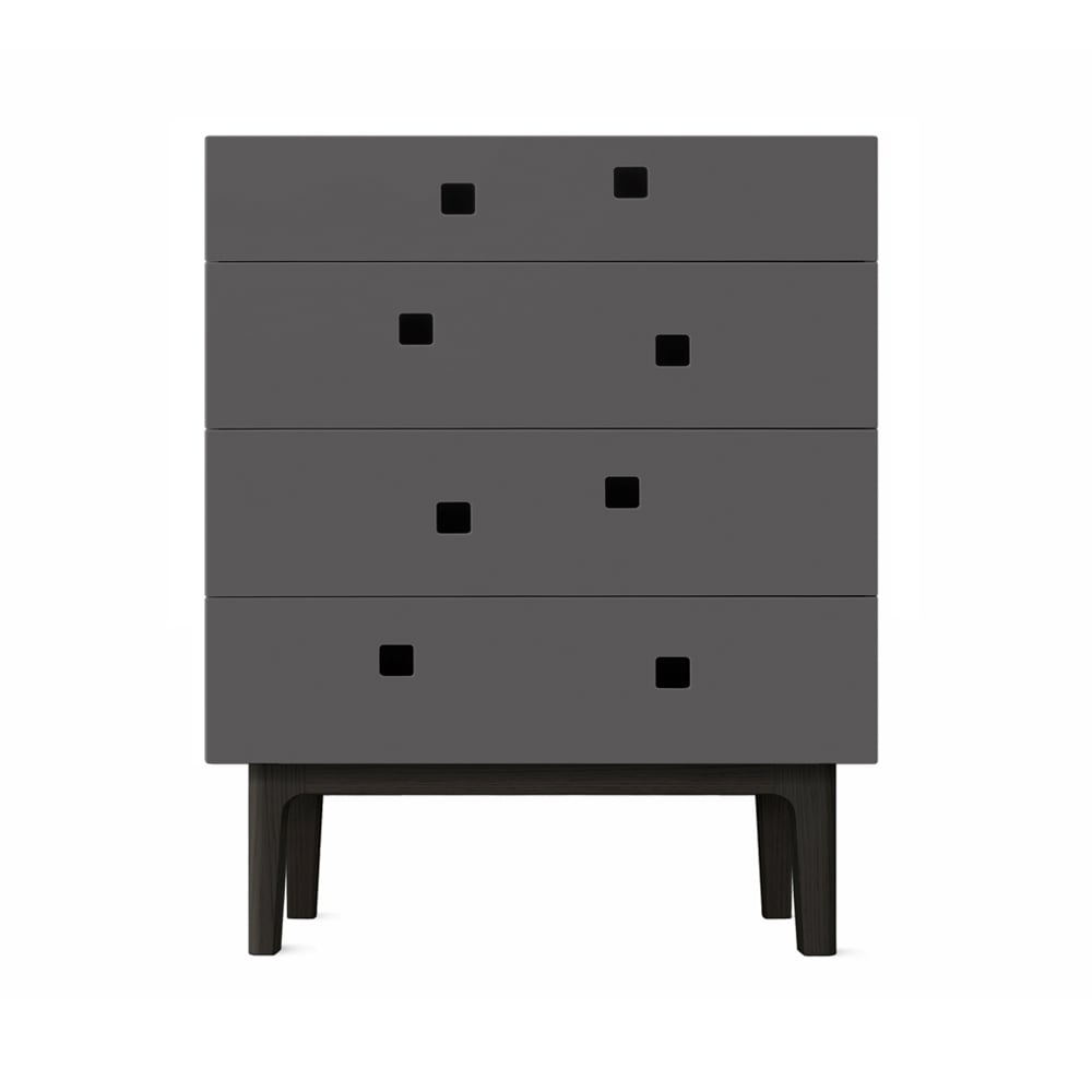 Zweed Peep B3 dresser Slate grey, black lacquer | Scandinavian Design | Grey