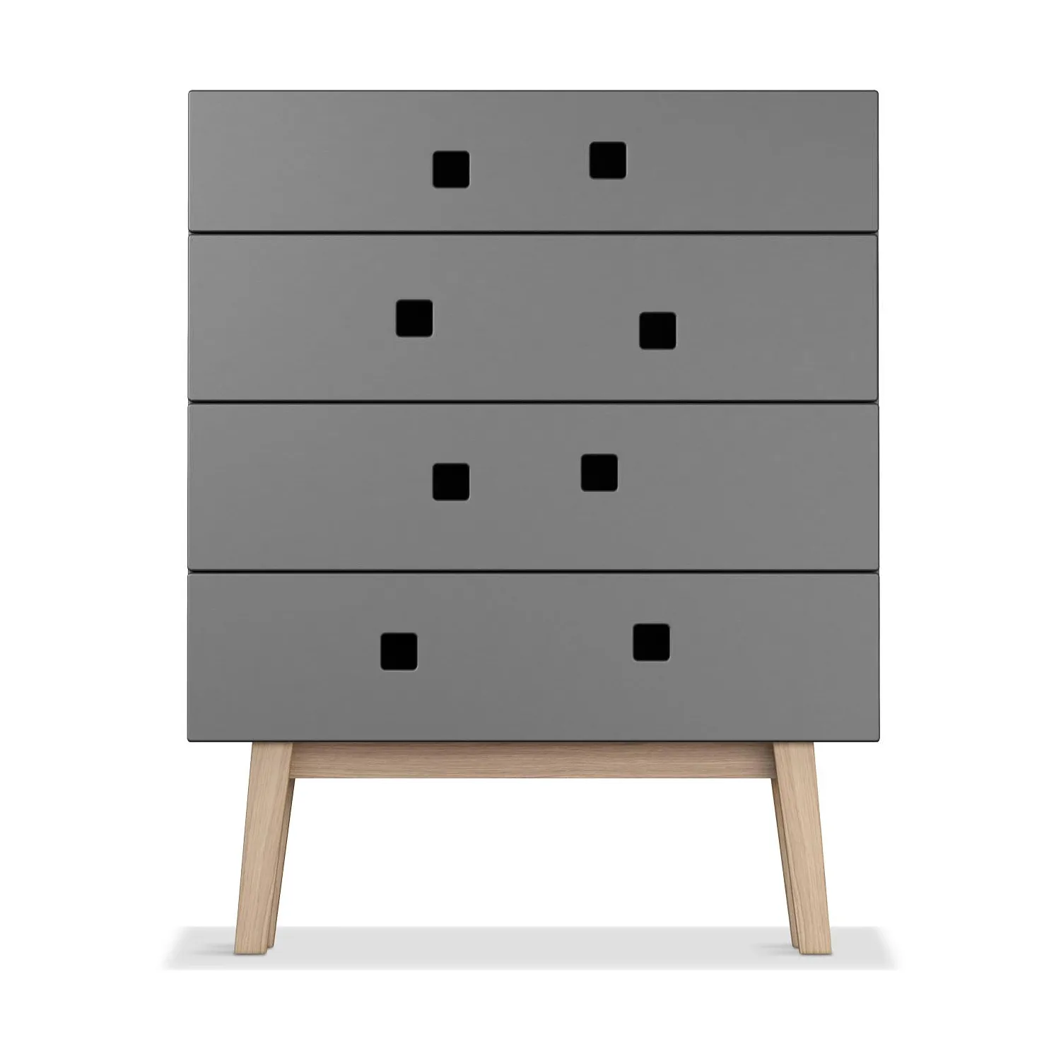 Peep B3 dresser, Slate grey, retro, oak stand Zweed