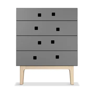 Peep B3 dresser - Slate grey, white-pigmented oak - Zweed
