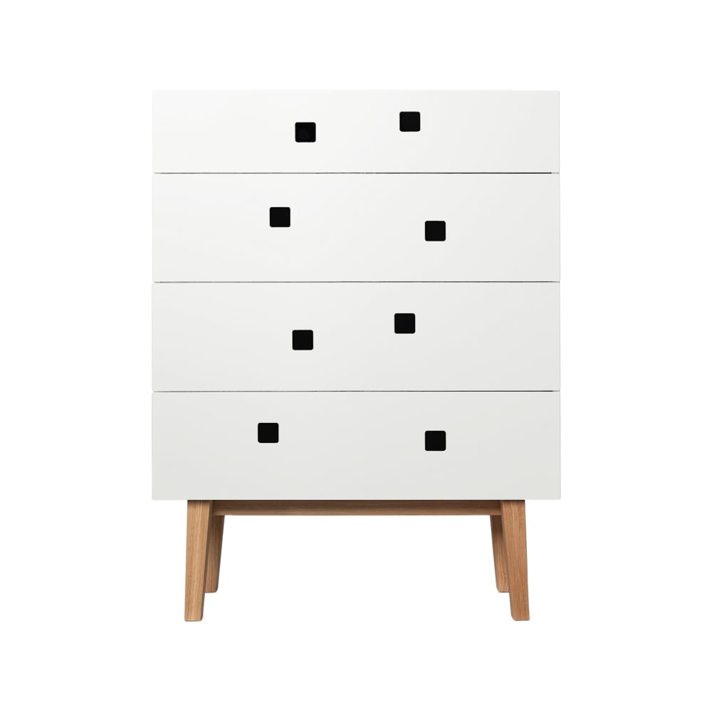 Zweed Peep B3 dresser White, retro, oak stand | Scandinavian Design | White