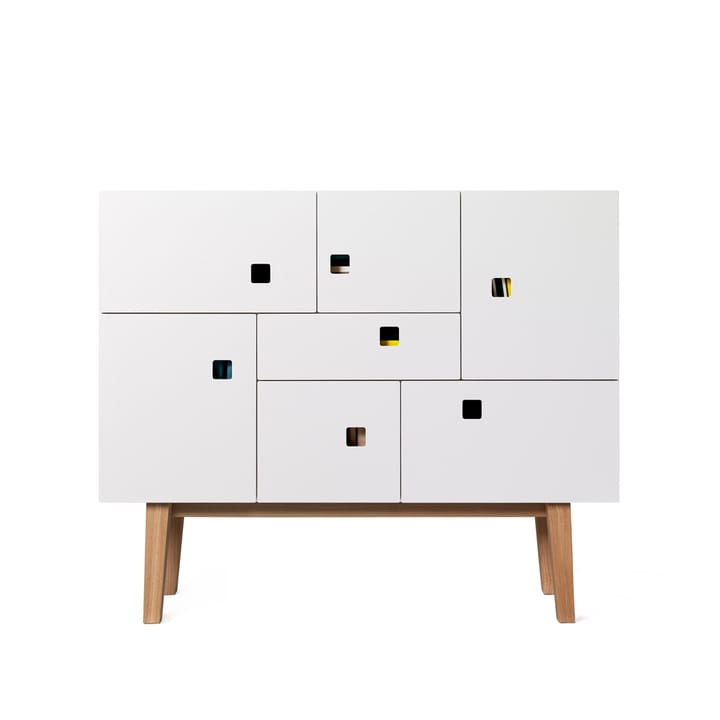 Peep C1 cabinet - White. retro. oak stand - Zweed