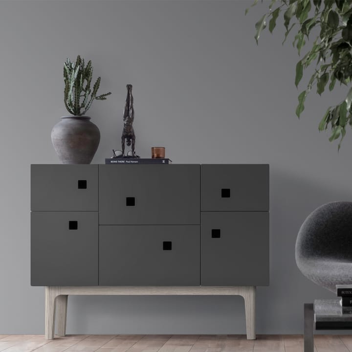 Peep C2 cabinet - Slate grey. White pigmented oak - Zweed