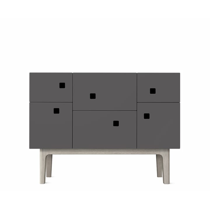 Peep C2 cabinet - Slate grey. White pigmented oak - Zweed