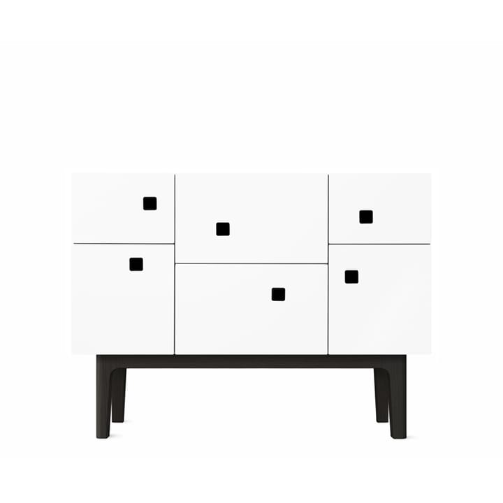 Peep C2 cabinet - White. black lacquered - Zweed
