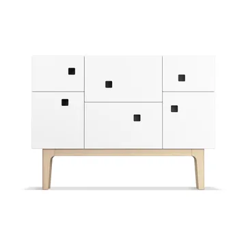 Peep C2 cabinet - White. White pigmented oak - Zweed