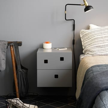 Peep S1 bedside table, wall hung - Slate grey - Zweed