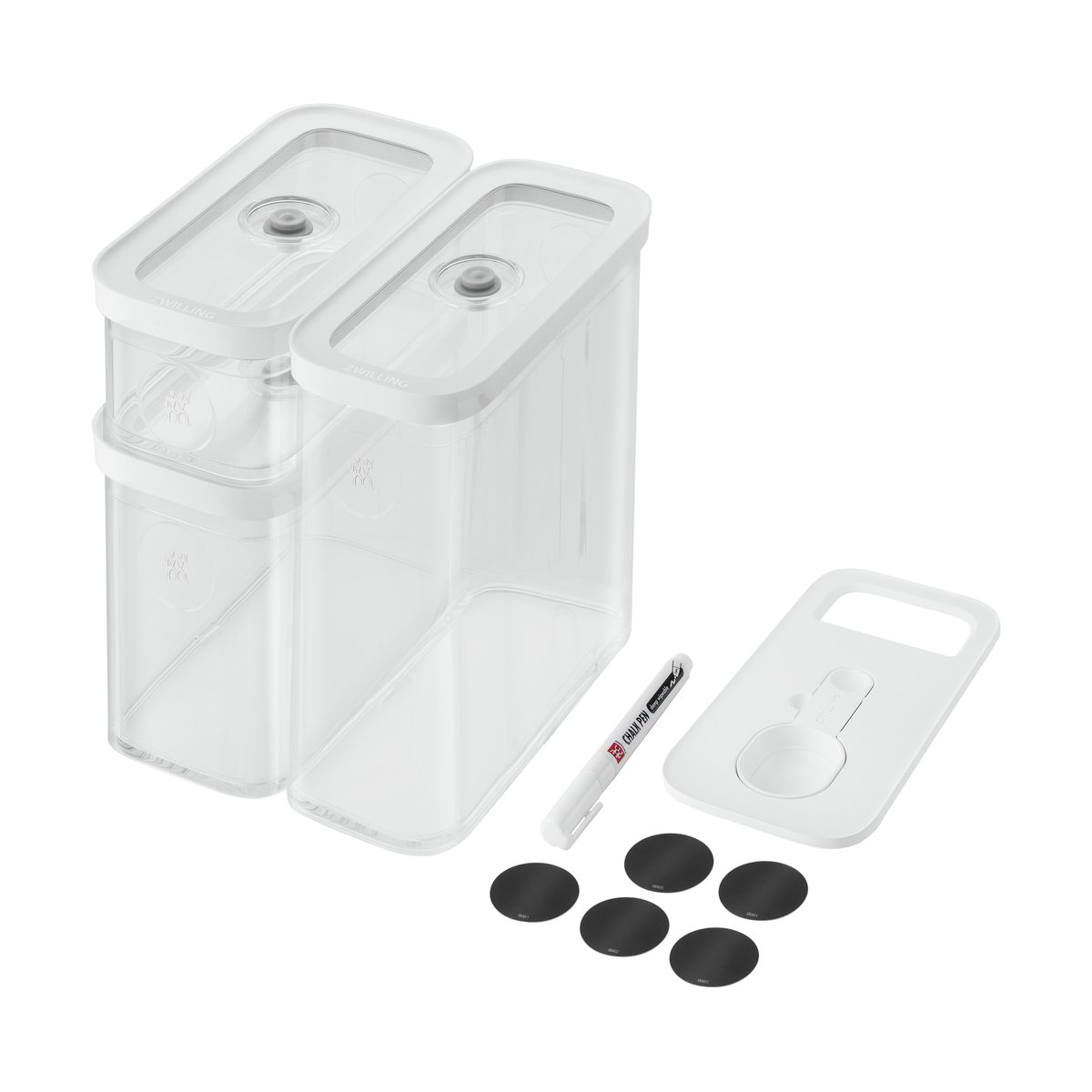 Zwilling CUBE storage set M5 5-piece | Scandinavian Design | Storage jars | Transparent