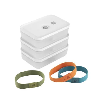 Fresh & save vacuum food container 6 pieces - Transparent - Zwilling