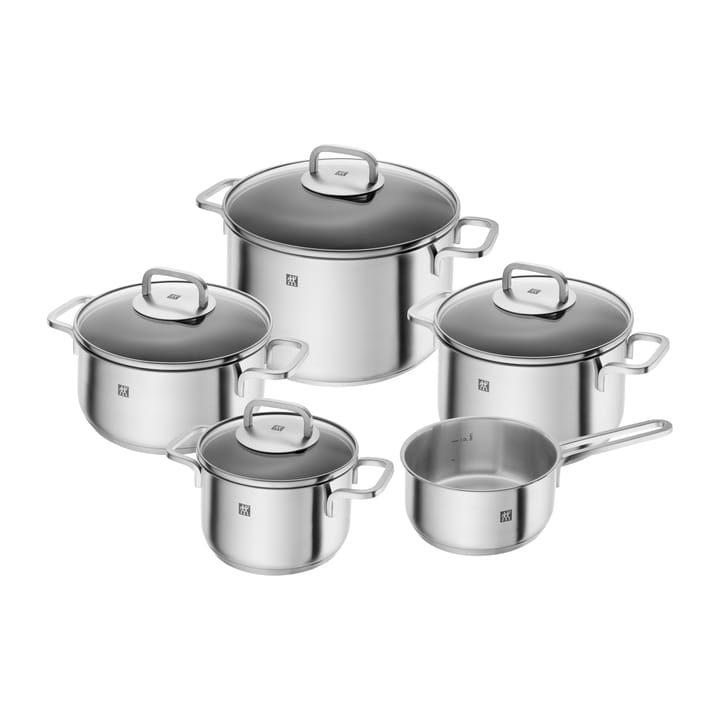 Zwilling Cube saucepan set 5 pieces - Stainless steel-clear - Zwilling