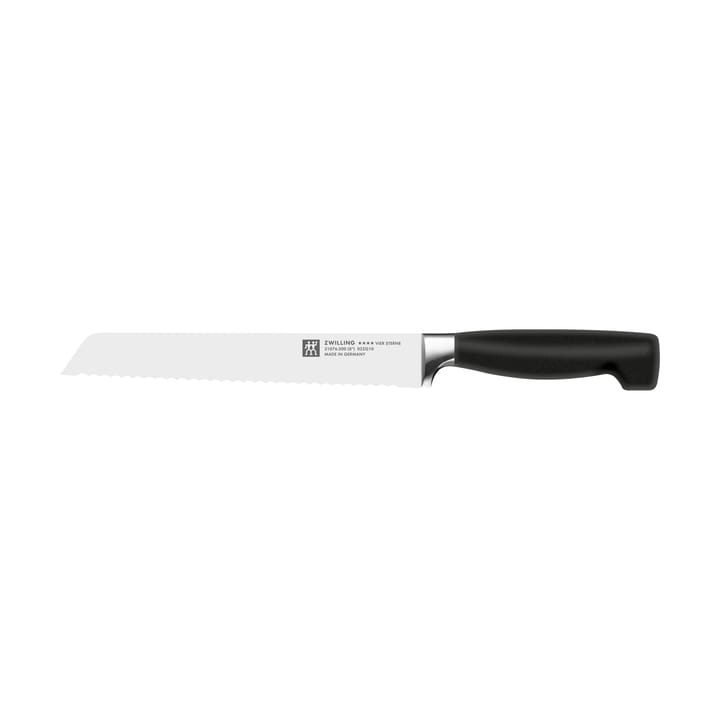 Zwilling Four star bread knife 20 cm - Black-stainless steel - Zwilling