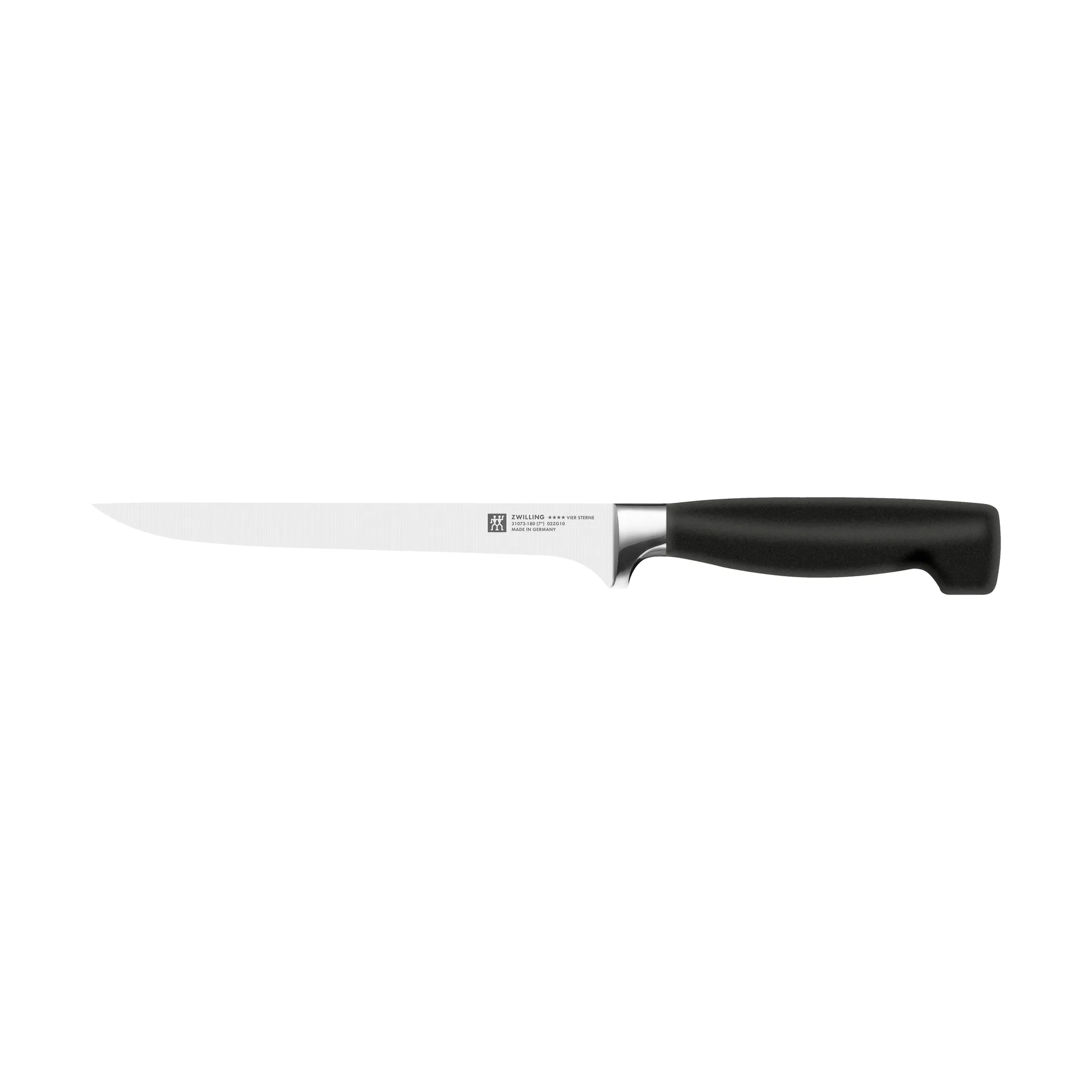 Zwilling Four star fillet knife 18 cm, Black-stainless steel Zwilling