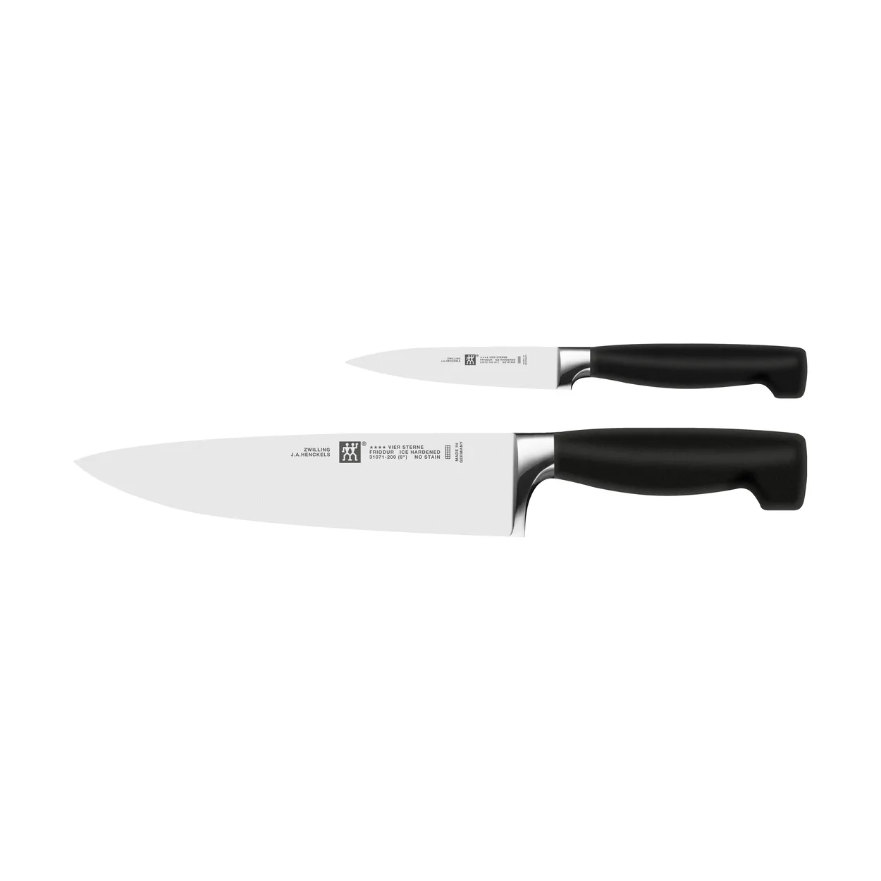 Zwilling Four star knife set 2 pieces Black-stainless steel