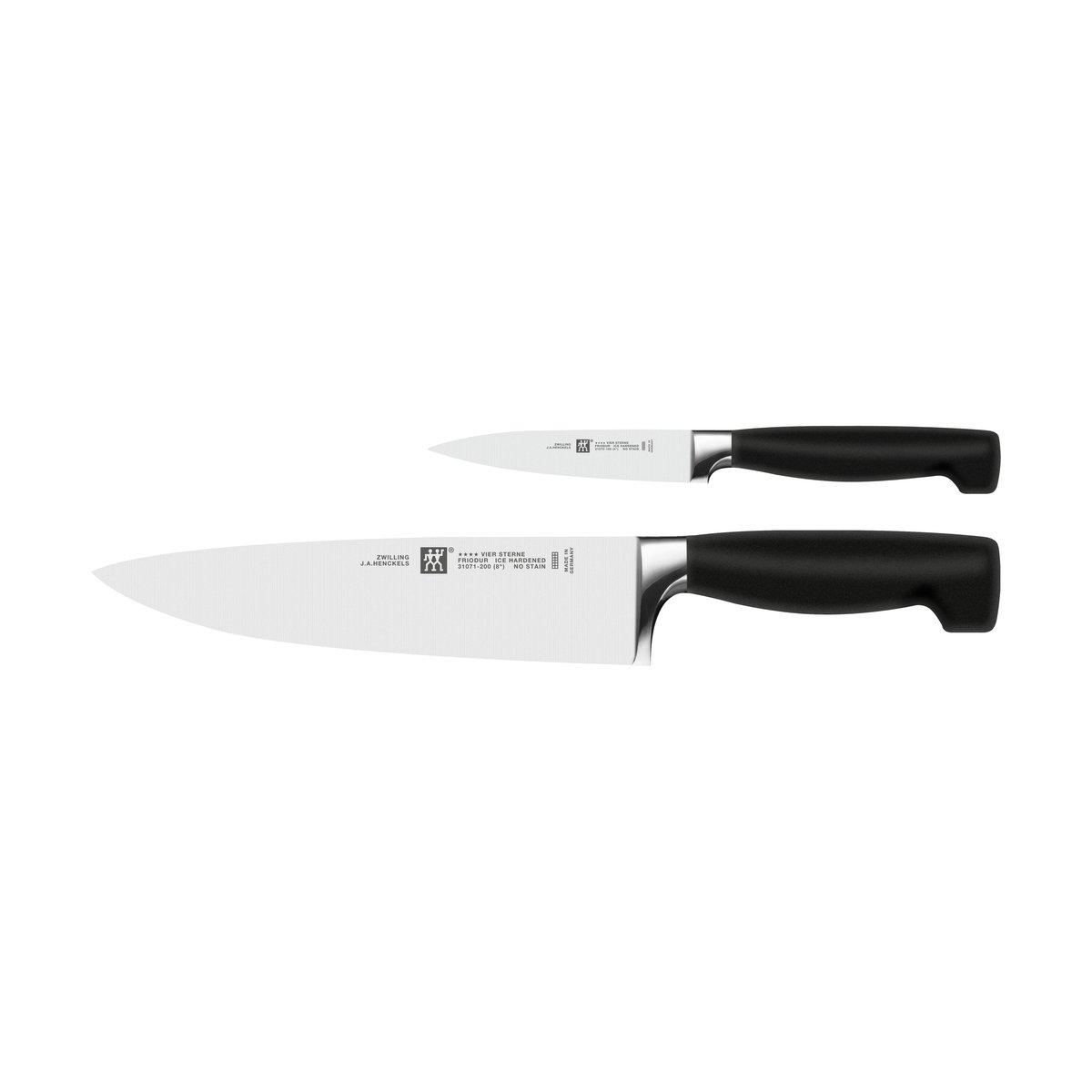 Zwilling Zwilling Four star knife set 2 pieces Black-stainless steel