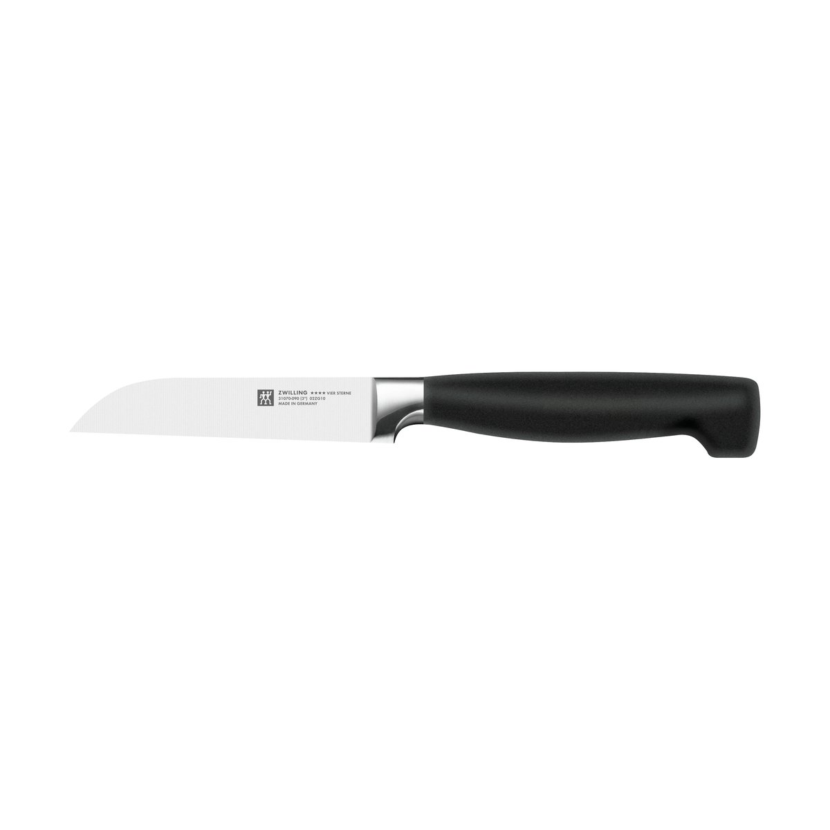 Zwilling Four Star vegetable knife 8 cm Black-stainless steel