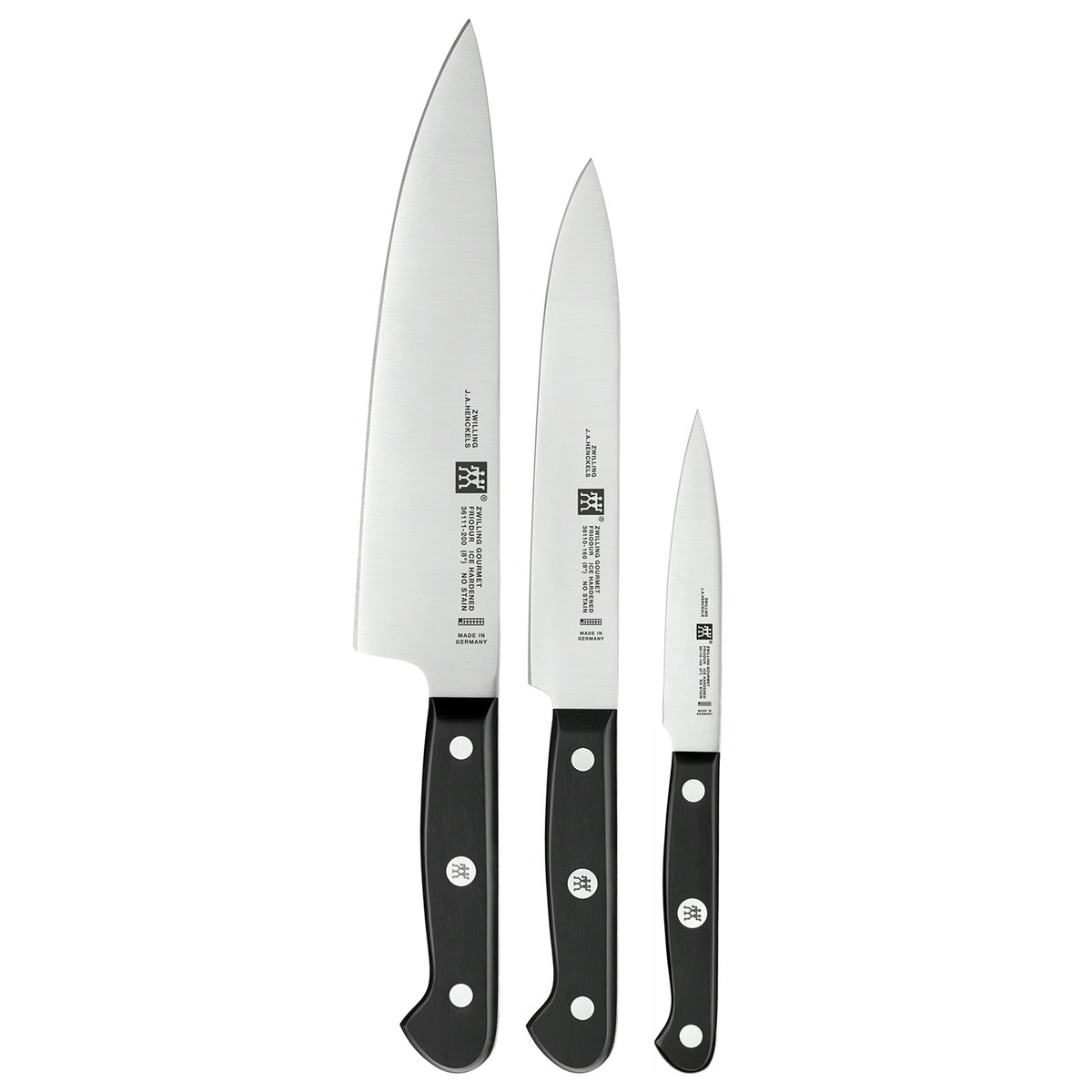 Zwilling Gourmet knife set 3 pieces 3 pieces | Scandinavian Design | Knife sets | Black