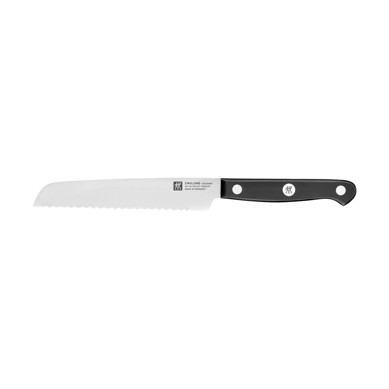 Zwilling Gourmet serrated utility knife 13 cm Black-stainless steel
