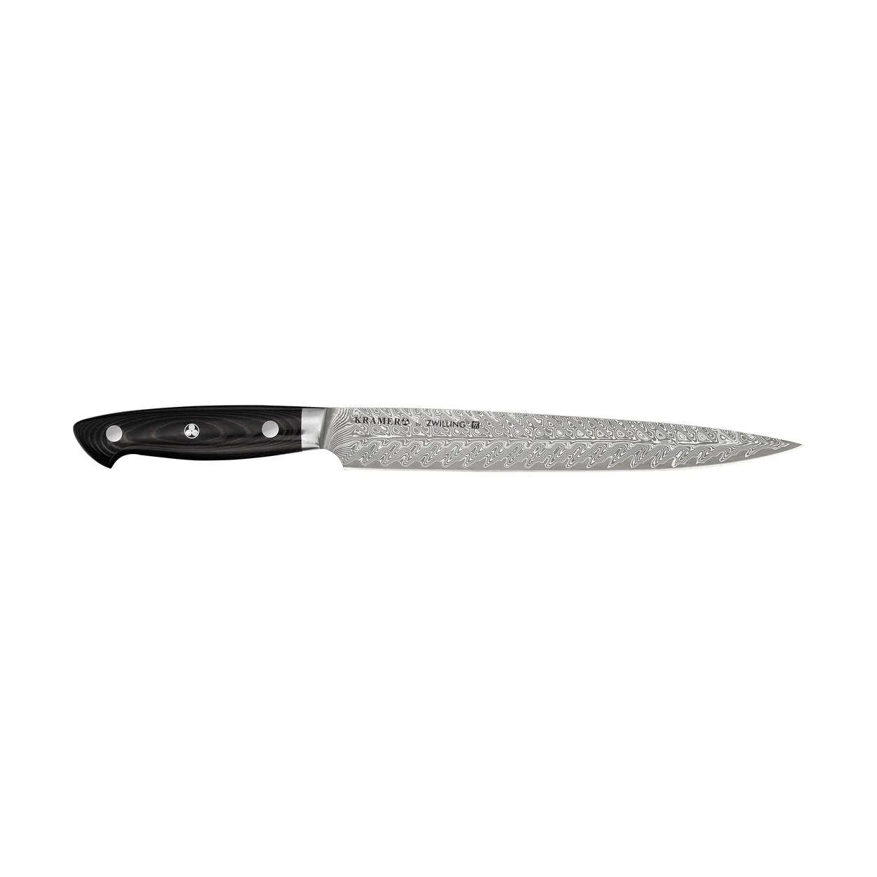 Zwilling Kramer euro stainless carving knife 23 cm Damascus-black