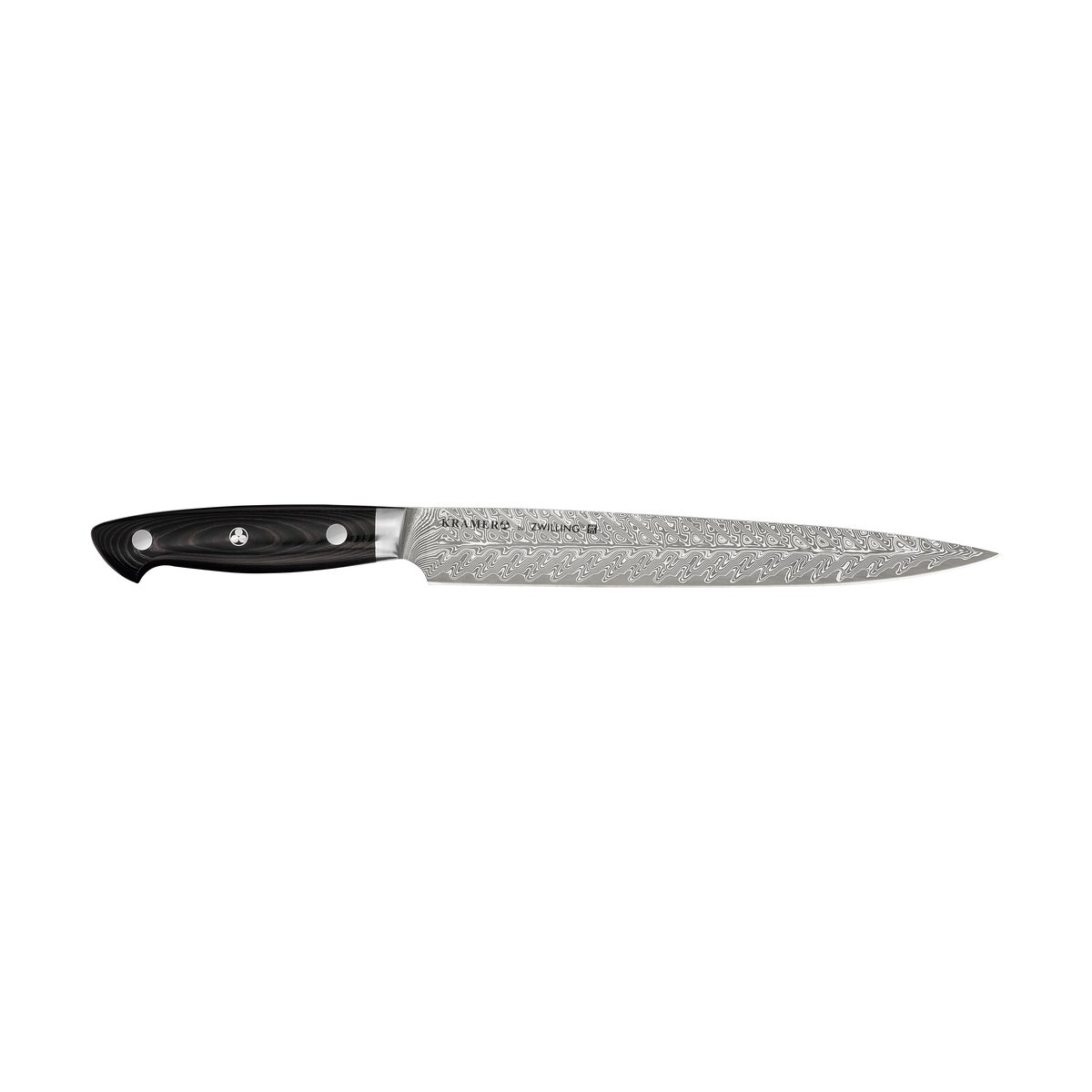 Zwilling Kramer euro stainless carving knife 23 cm Damascus-black