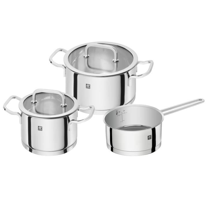 Zwilling Moment S set of pots 3 pieces - stainless steel-black - Zwilling
