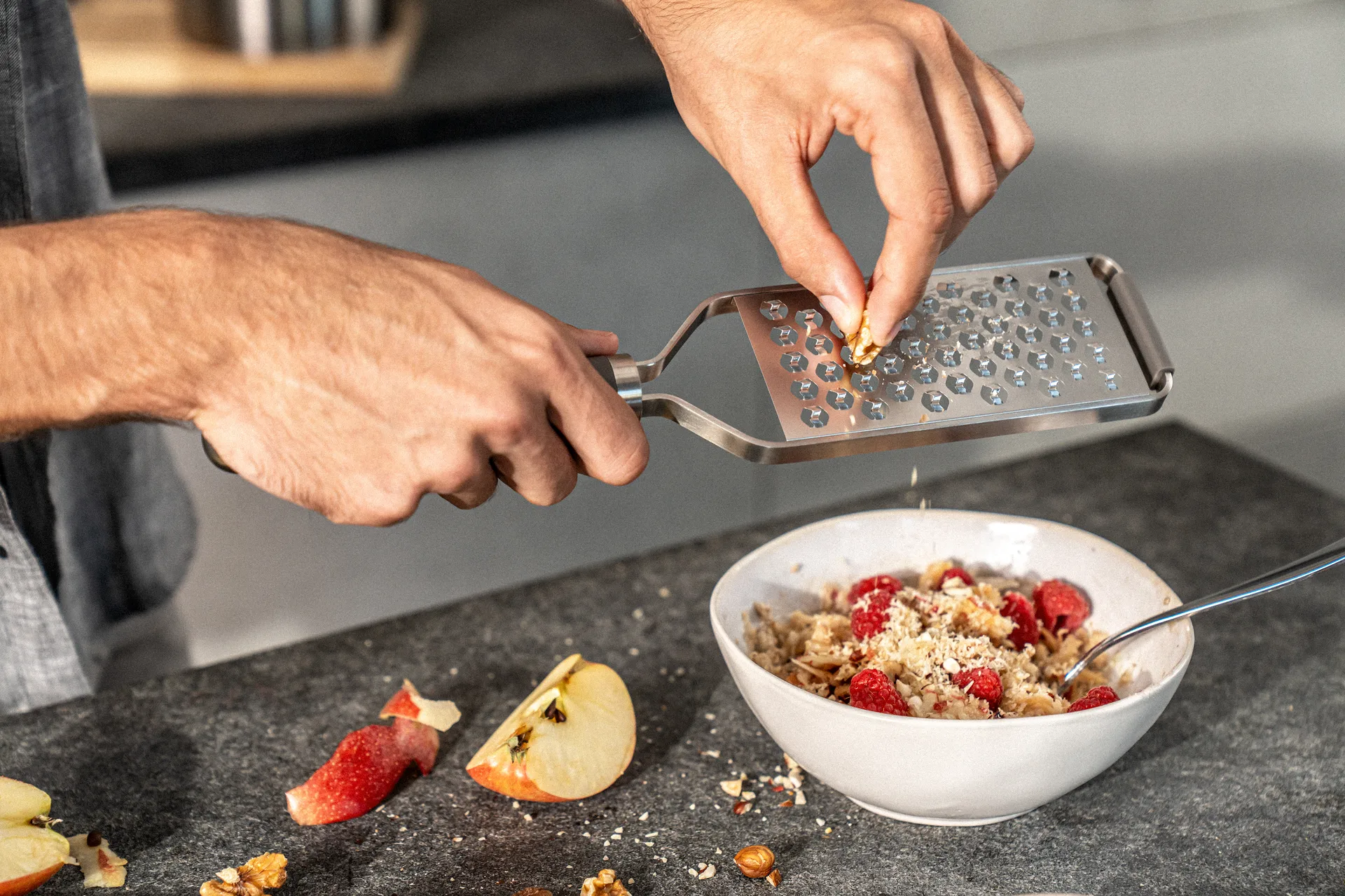 Zwilling Pro grater medium Z cut 34 cm, Gray-stainless steel Zwilling