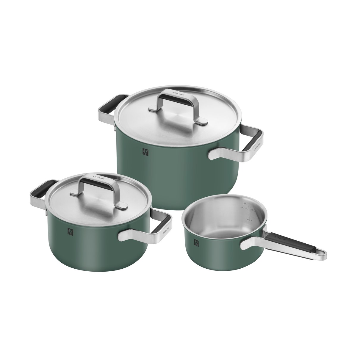 Zwilling Pure saucepan set 5 pieces Green | Scandinavian Design | Saucepan sets | Green