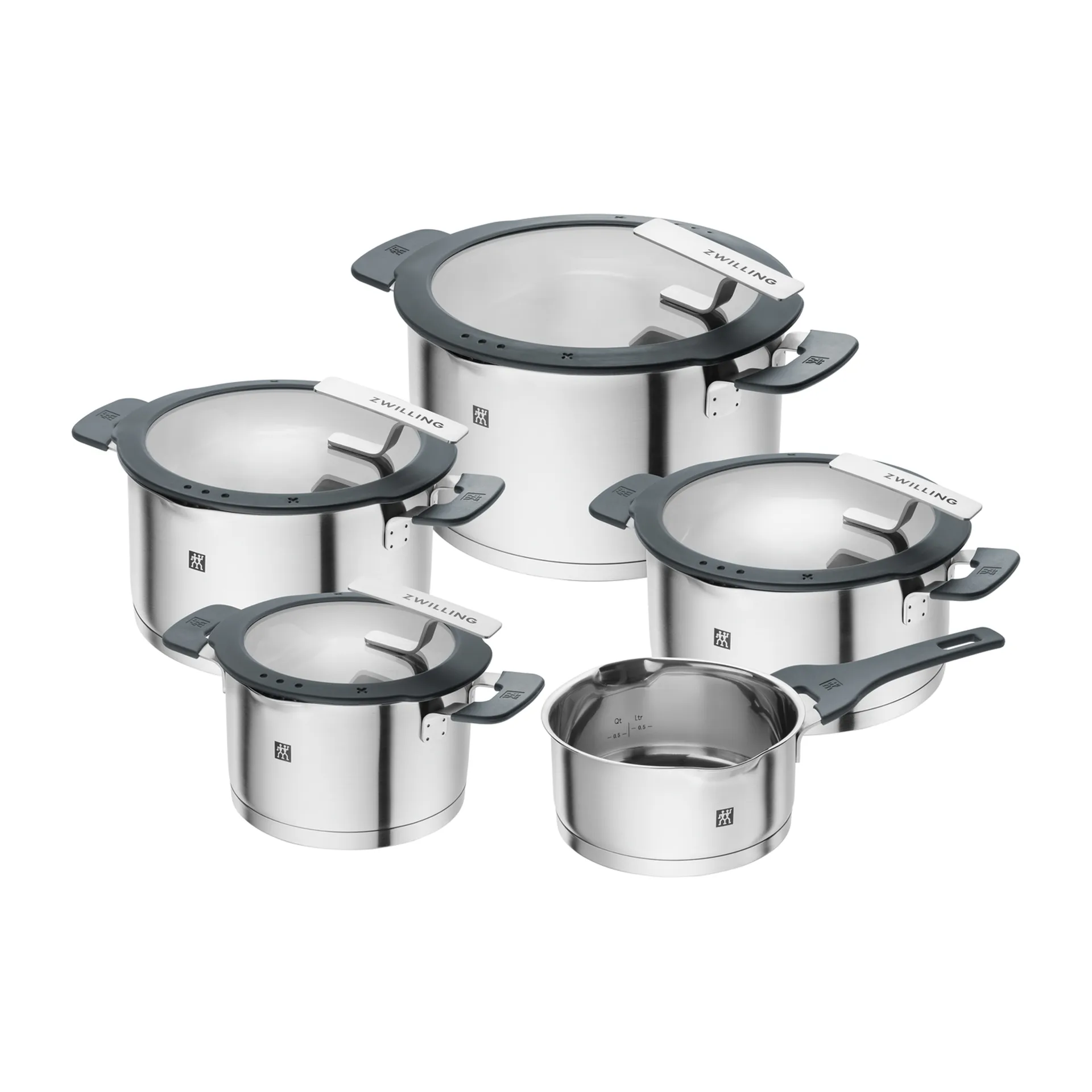 Zwilling Simplify saucepan set 5 pieces, Silver Zwilling