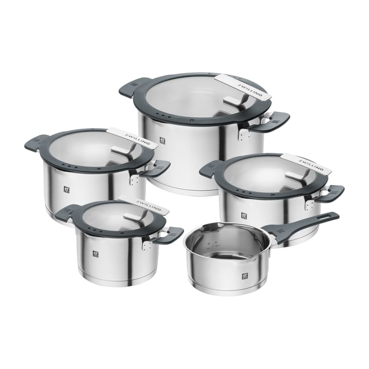 Zwilling Simplify saucepan set 9 pieces - Silver - Zwilling