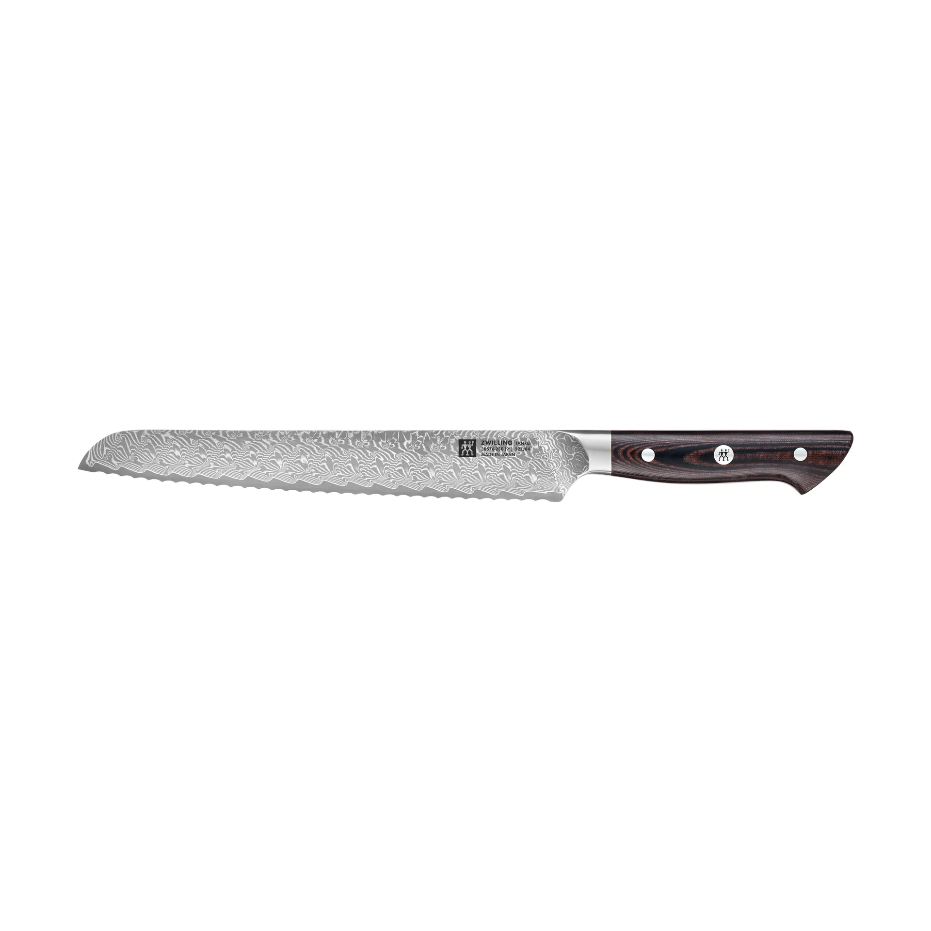 Zwilling Tanrei bread knife 23 cm, Damascus-black Zwilling