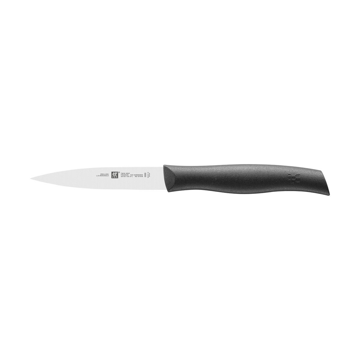 Zwilling Twin grip pointed vegetable knife 10 cm Black-stainless steel