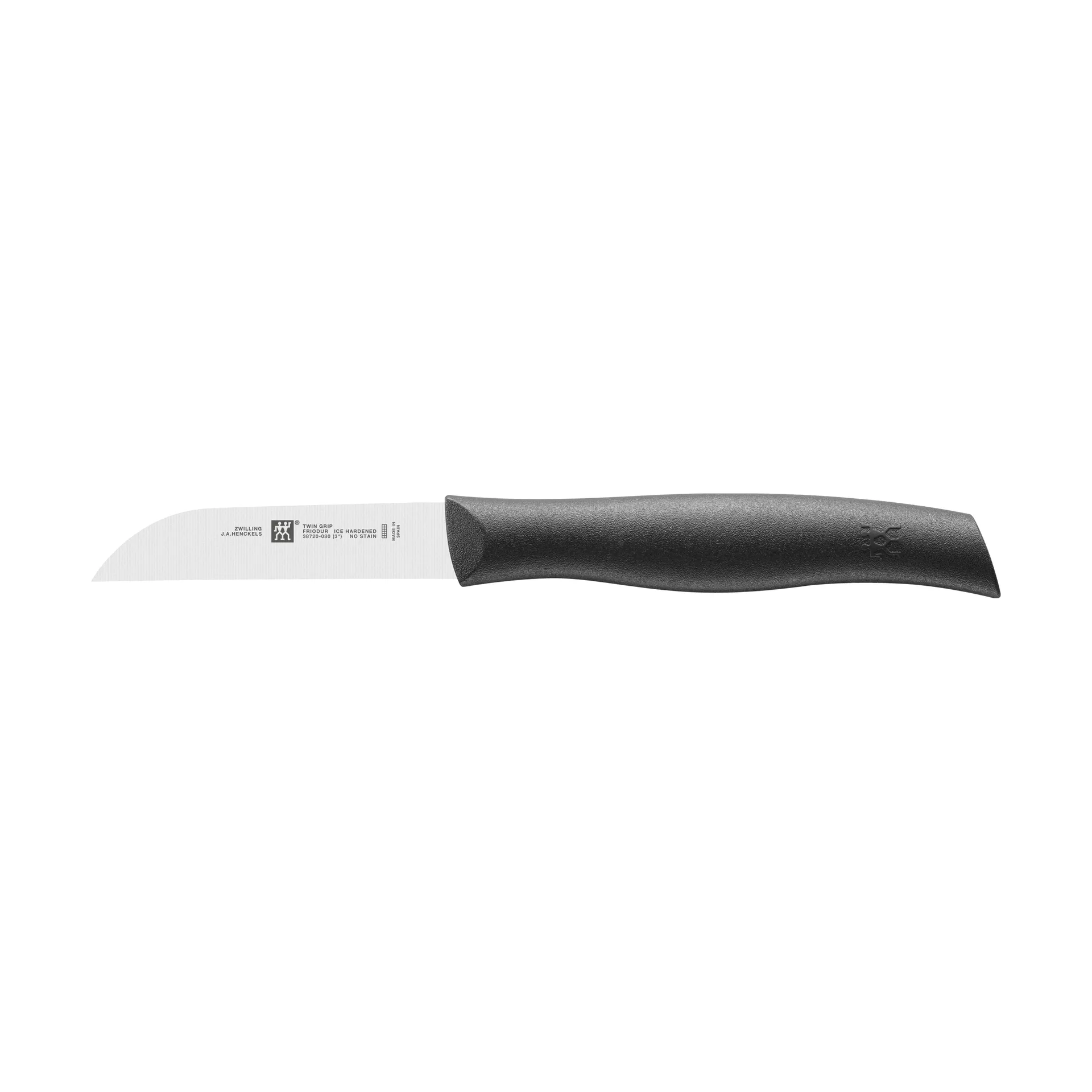 Zwilling Twin grip straight vegetable knife 8 cm, Black-stainless steel Zwilling