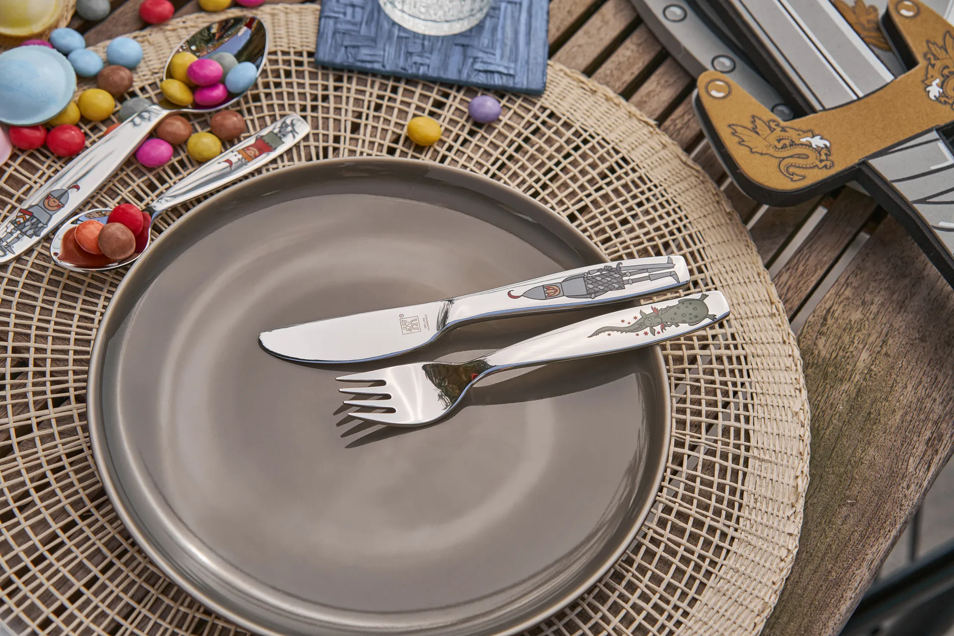 Zwilling Twin kids children's cutlery set 4 pieces, Eckbert knight Zwilling