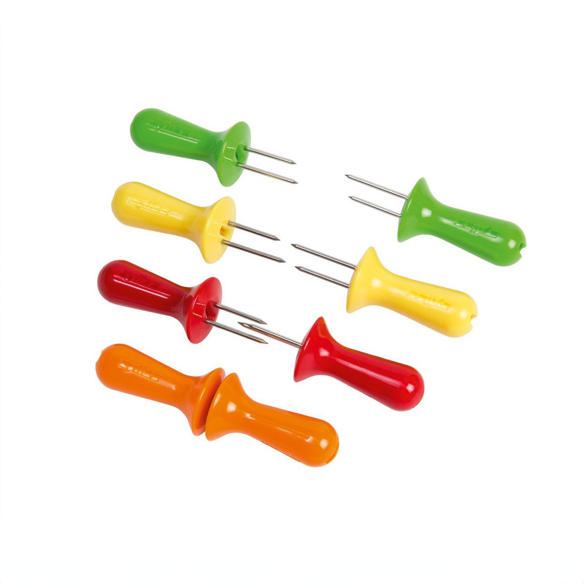 Zyliss Corn Cob Holder 4-pack Multi | Scandinavian Design | Table cutlery | Green