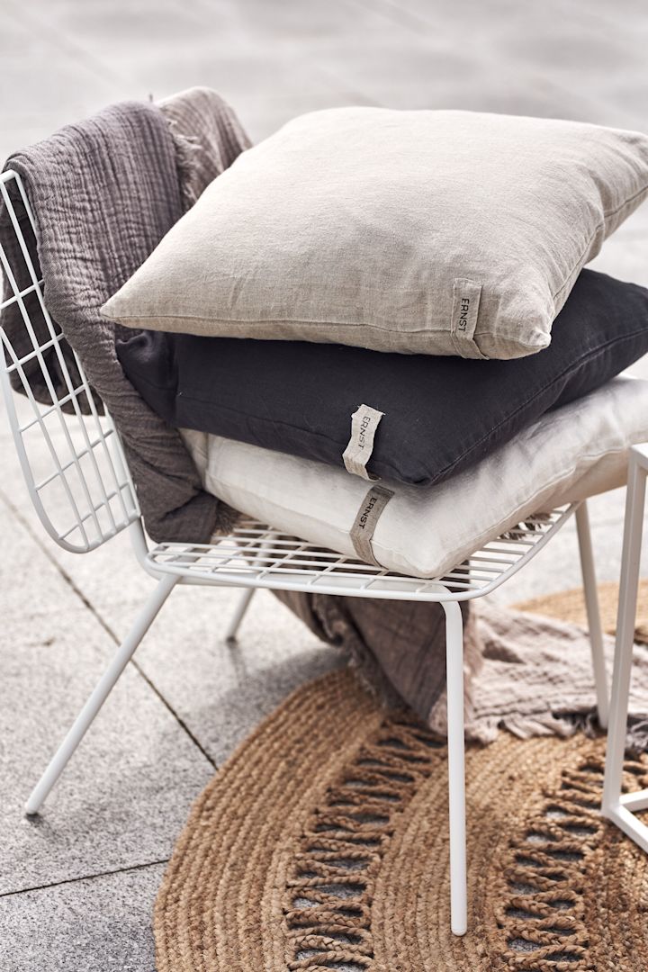 Linen is the perfect material for summer and these cushion covers from Ernst are a summer essential for the patio or to take on a picnic. 
