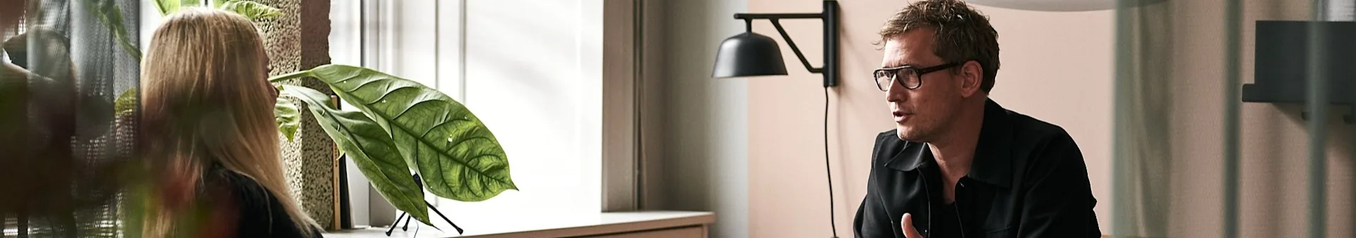 The Muuto showroom where an interview is taking place between Nordic Nest and Muuto.