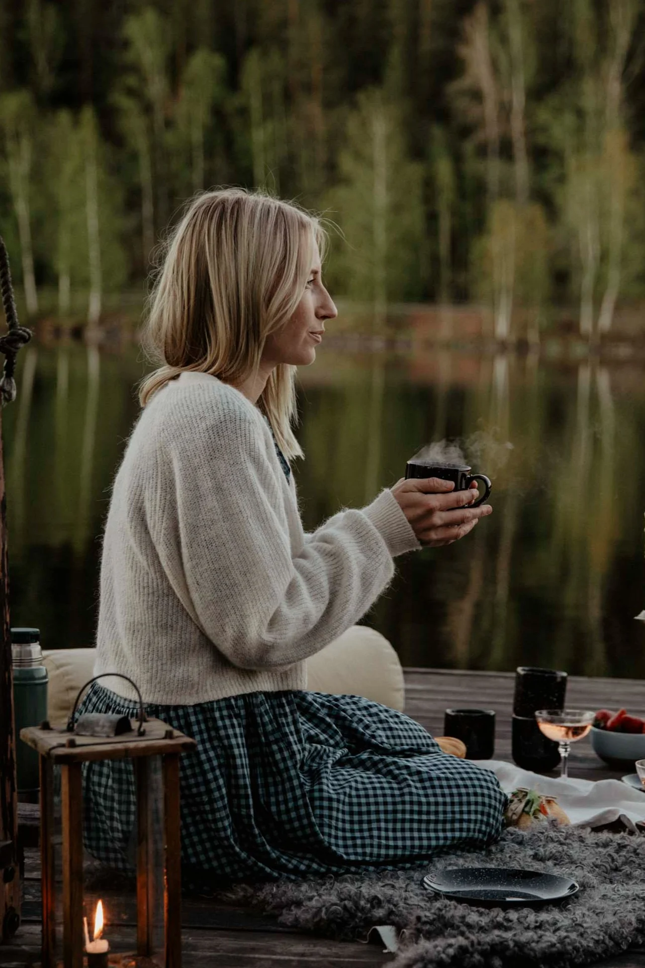 Enjoy a Swedish fika outside in the nature just like @emelie.sundberg.